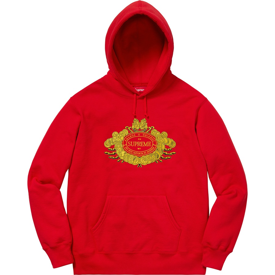 Supreme Love or Hate Hooded Sweatshirt (FW18) - Red