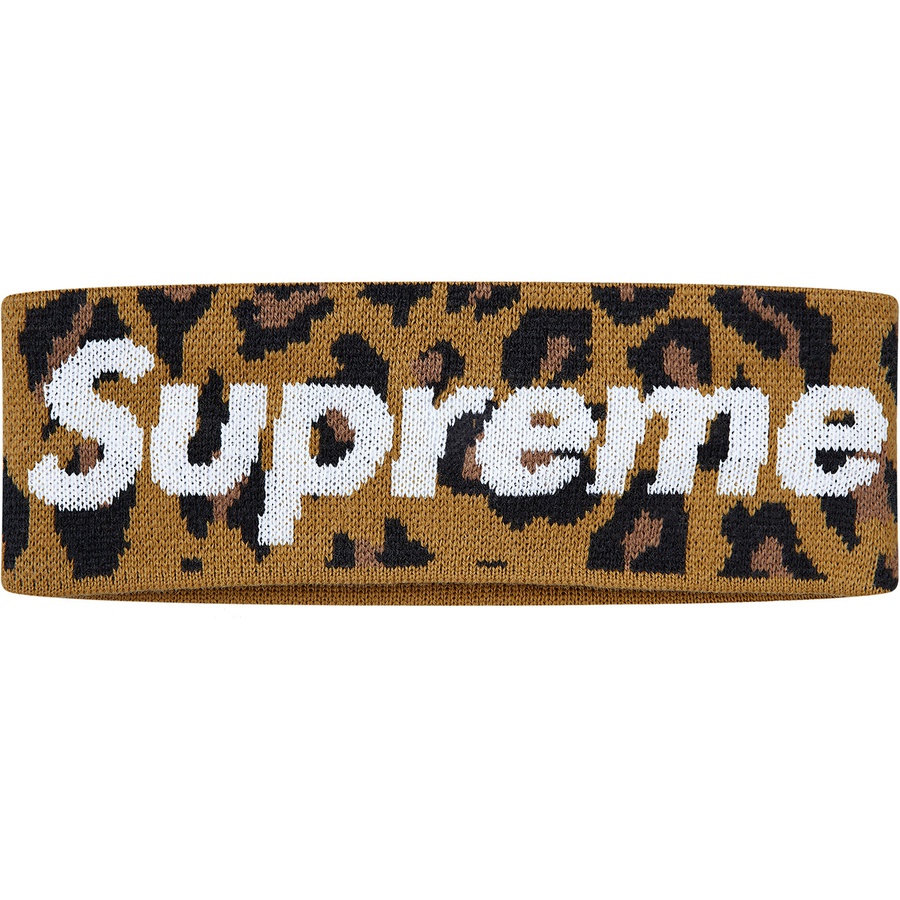 Supreme New Era Big Logo Headband (FW18) - Leopard