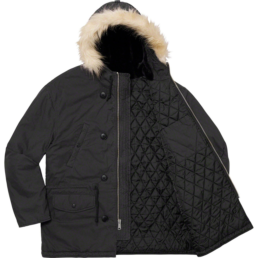 Supreme Spellout N-3B Parka (FW19) - Black