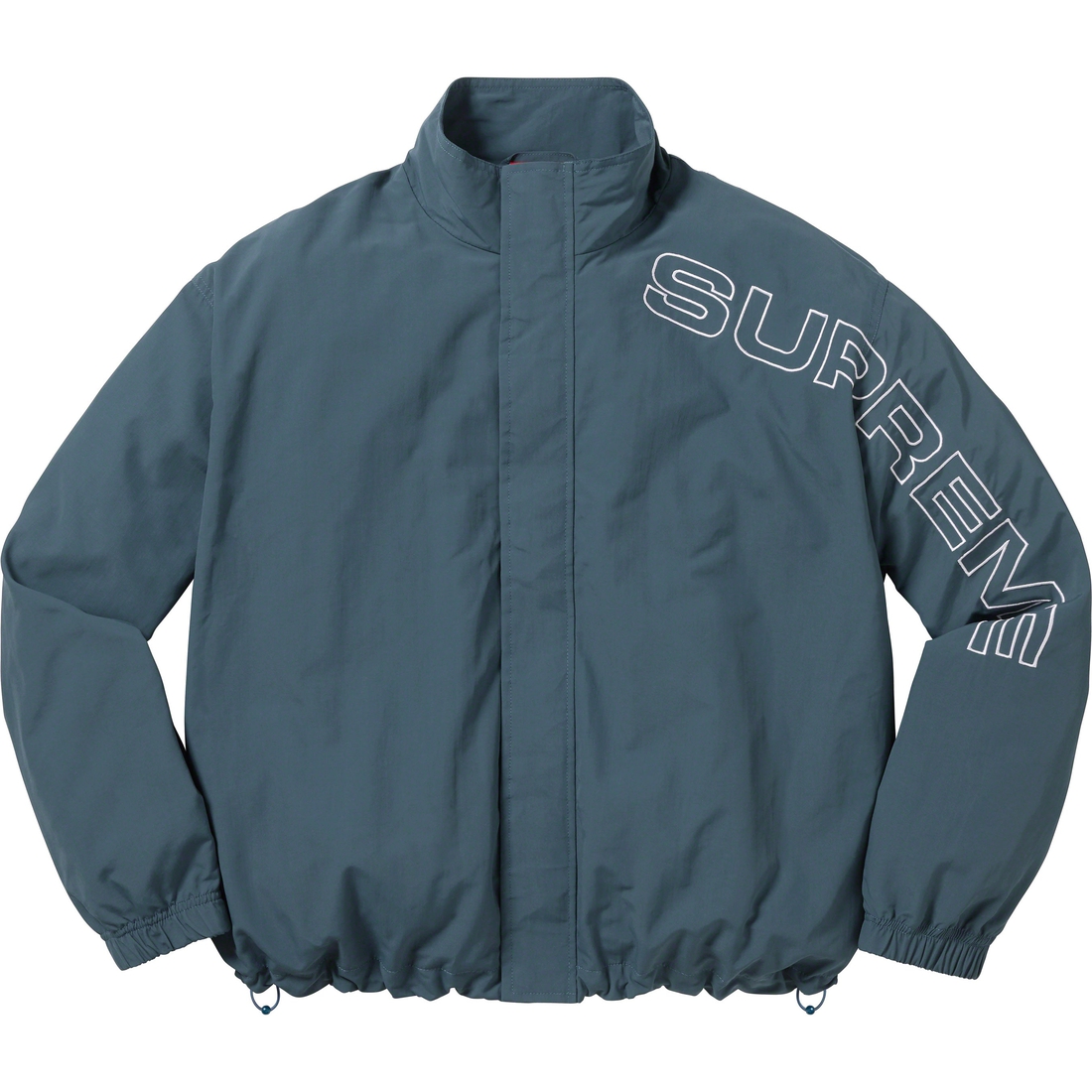 Supreme Spellout Embroidered Track Jacket (FW23) - Dark Blue