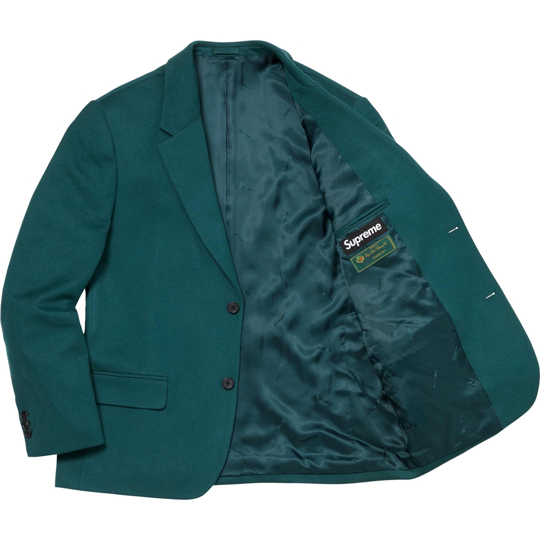 Supreme Brushed Wool Suit (FW24) - Teal