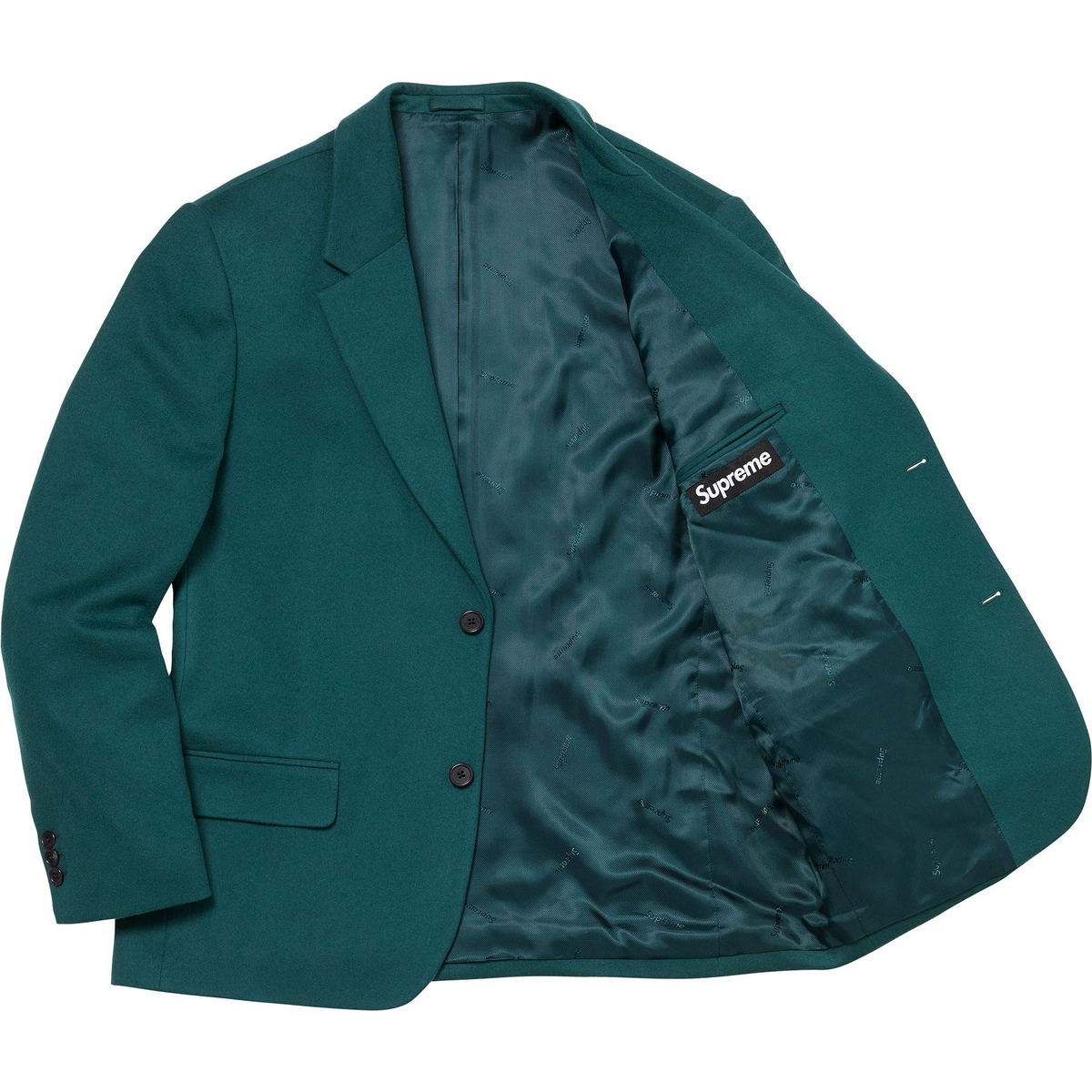 Supreme Brushed Wool Suit (FW24) - Teal