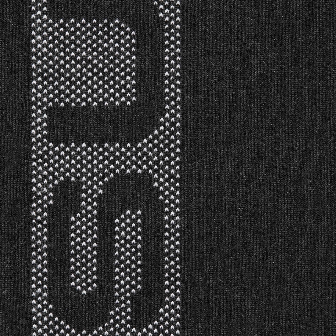 Supreme Jacquard Stripe Hooded Sweatshirt (SS24) - Black