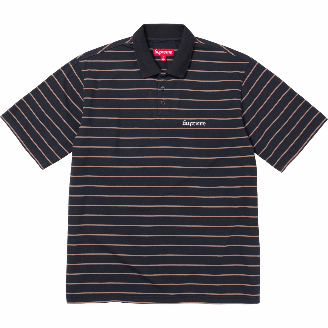 Supreme Melvins Stripe S S Polo (SS24) - Black