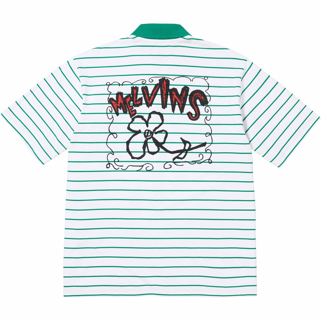 Supreme Melvins Stripe S S Polo (SS24) - White