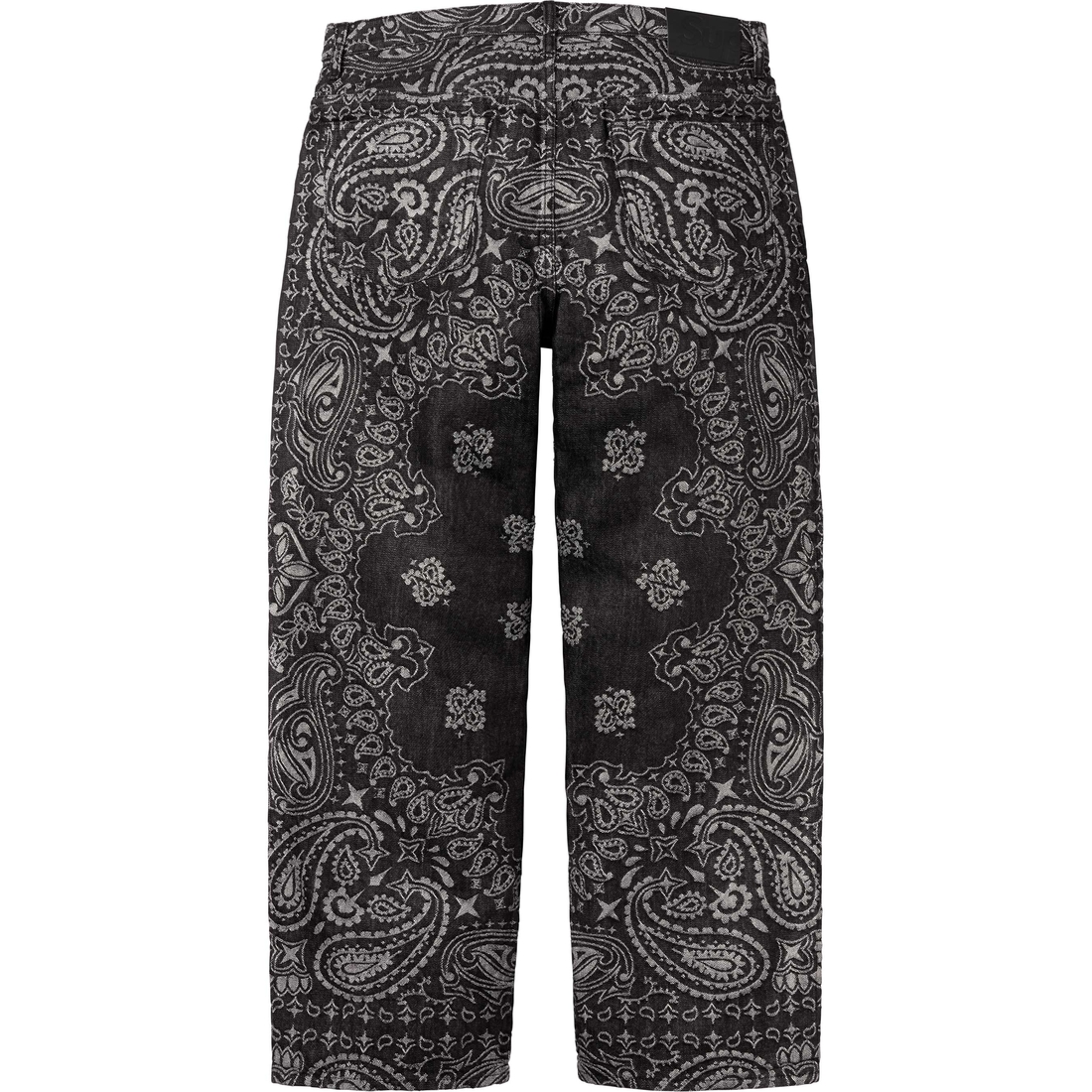 Supreme Bandana Jacquard Baggy Jean (SS25) - Black