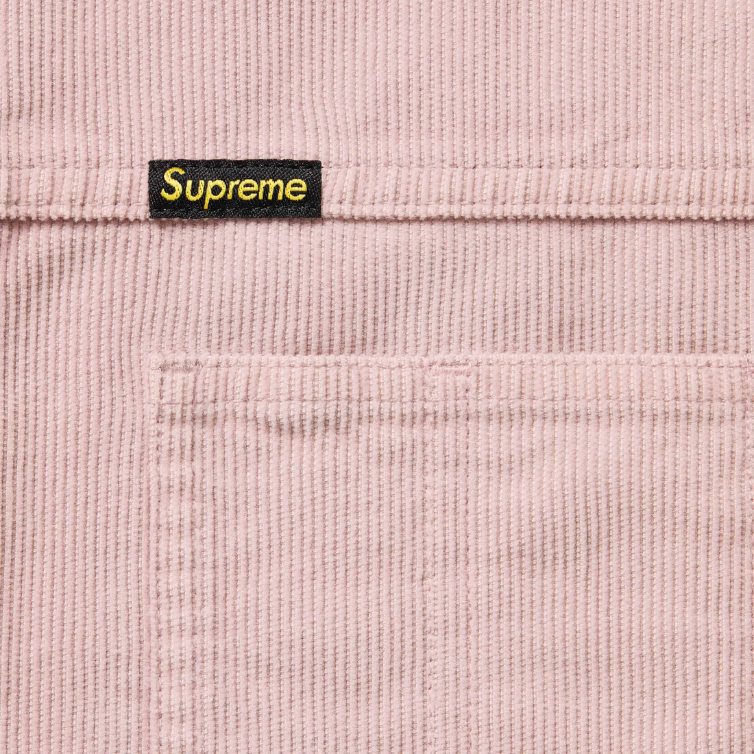 Supreme Washed Corduroy Shirt (SS25) - Dusty Pink