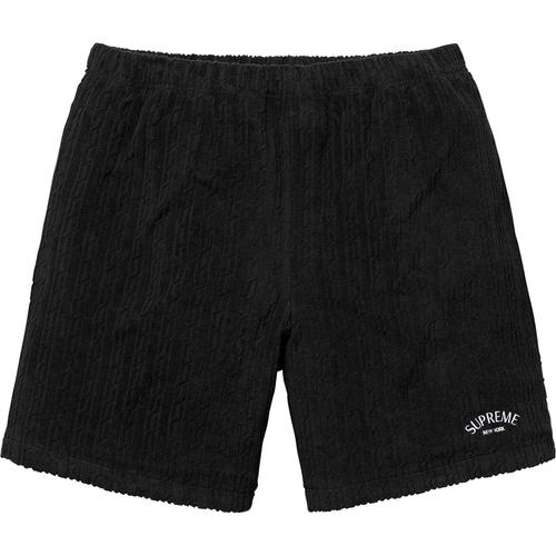 Supreme Cable Knit Terry Short (SS18) - $110