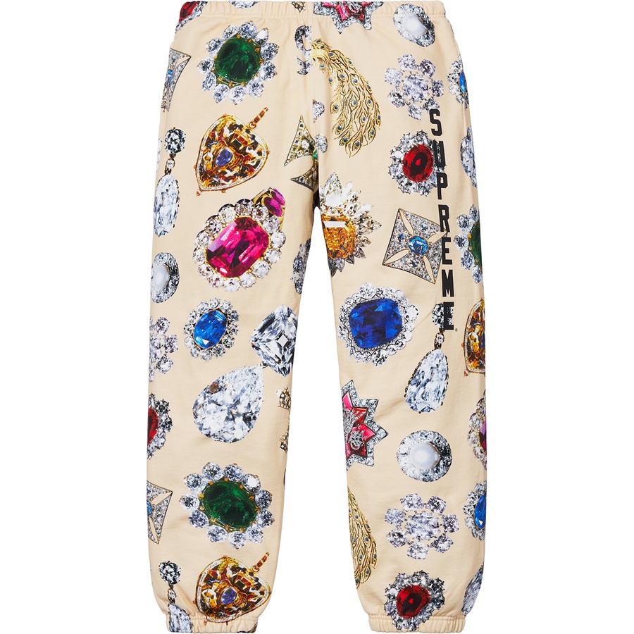 Supreme Jewels Sweatpant (FW18) - Cream - $168