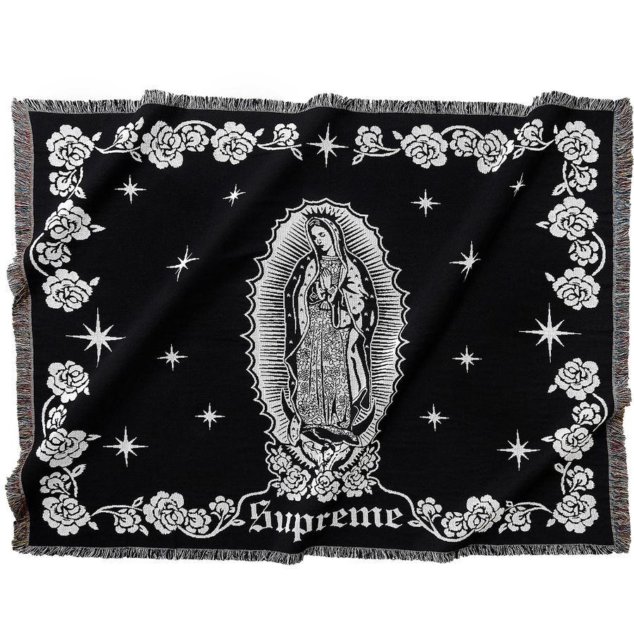 Supreme Virgin Mary Blanket (FW18) - Black - $118