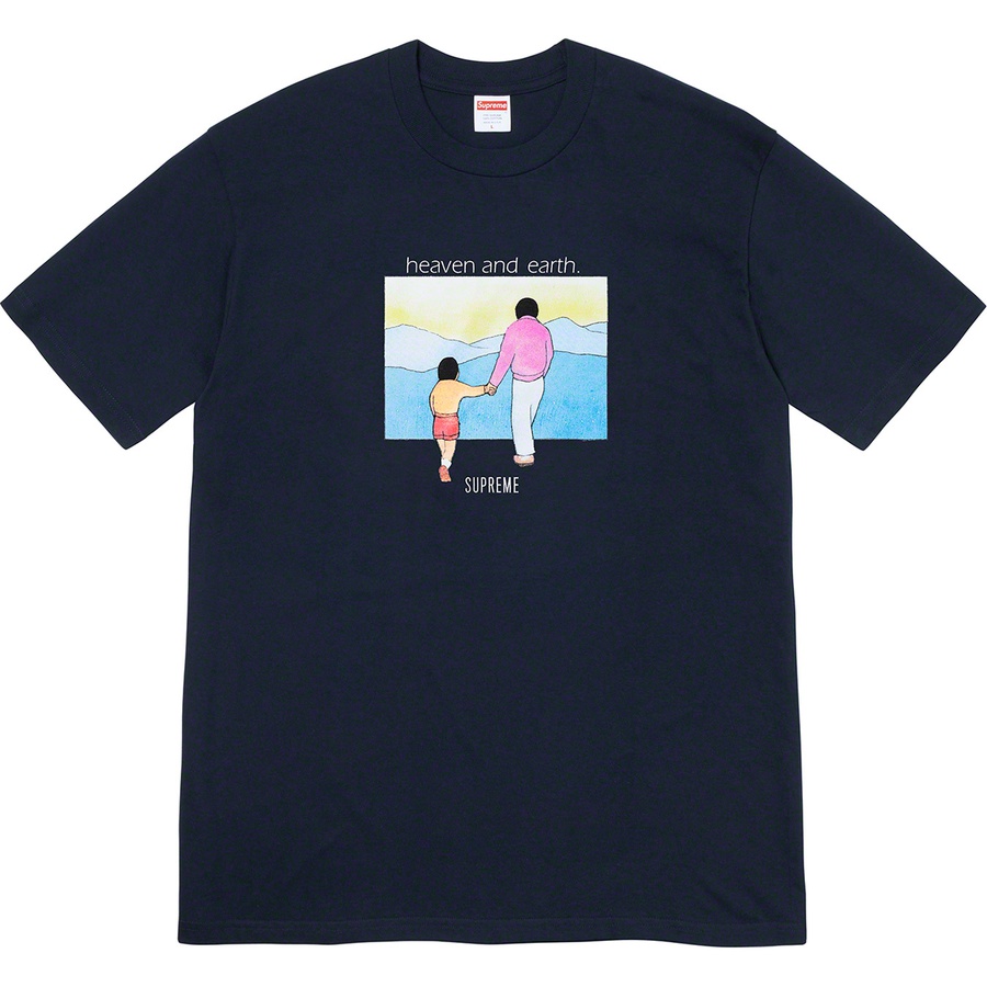 Supreme Heaven and Earth Tee (FW19) - Navy - $38