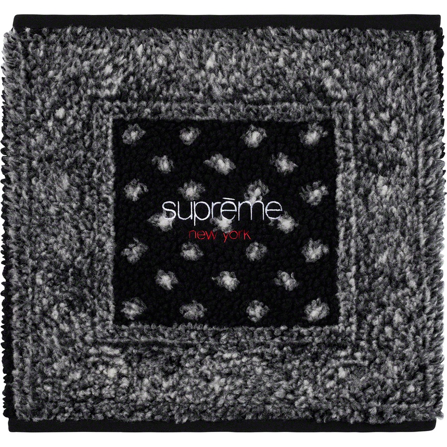 Supreme Bandana Fleece Neck Gaiter (FW19) - Black - $40