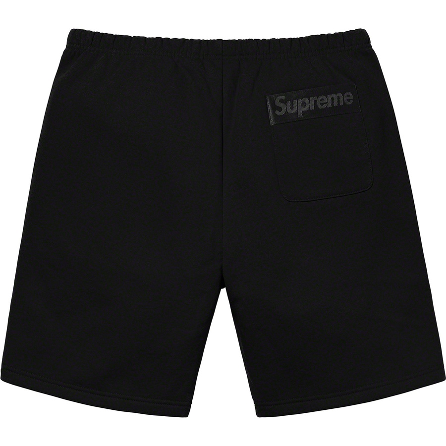 Supreme Tonal Webbing Sweatshort (SS20) - Black - $118