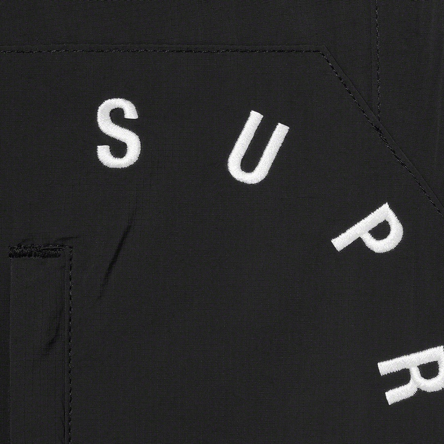 Supreme Curve Logos Ripstop Pant (FW20) - Black - $128
