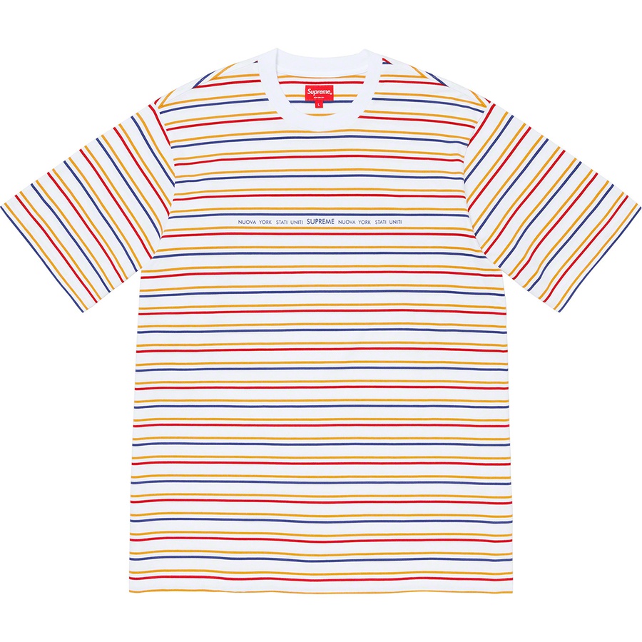 Supreme Stati Uniti Stripe S S Top (FW20) - White - $88