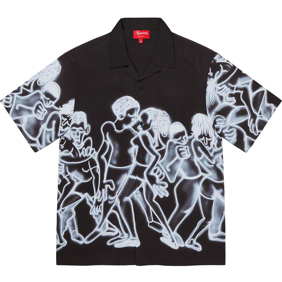 Supreme Dancing Rayon S S Shirt (SS21) - Black - $138
