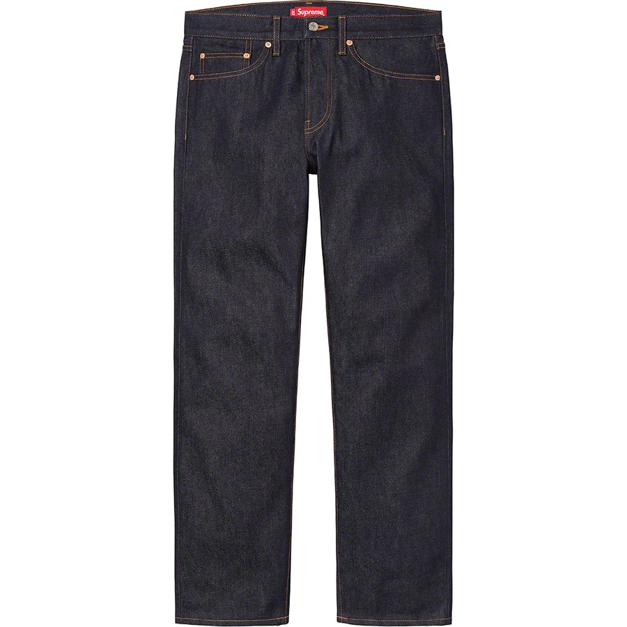 Supreme Rigid Slim Jean (SS22) - Rigid Indigo - $168