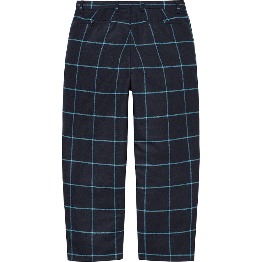 Supreme Windowpane Wool Trouser (FW22) - Blue - $178