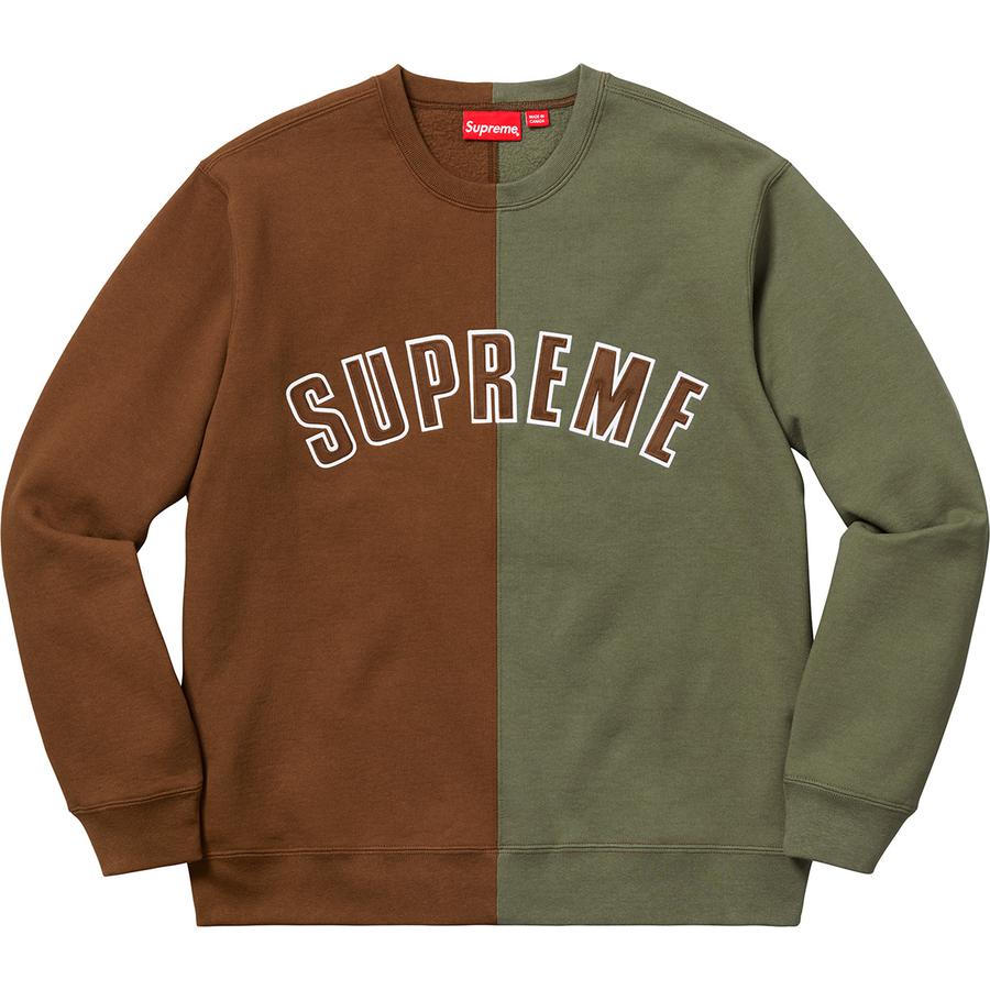 Supreme Split Crewneck Sweatshirt (FW18) - $158