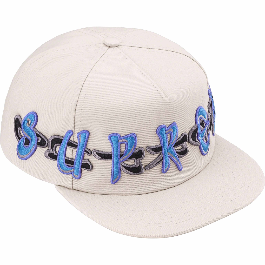Supreme AOI Spellout 5-Panel (FW23) - Stone - $48