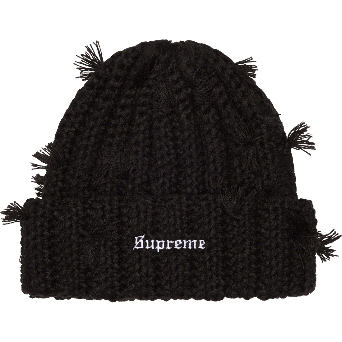 Supreme Hand Tied Beanie (FW23) - Black - $54