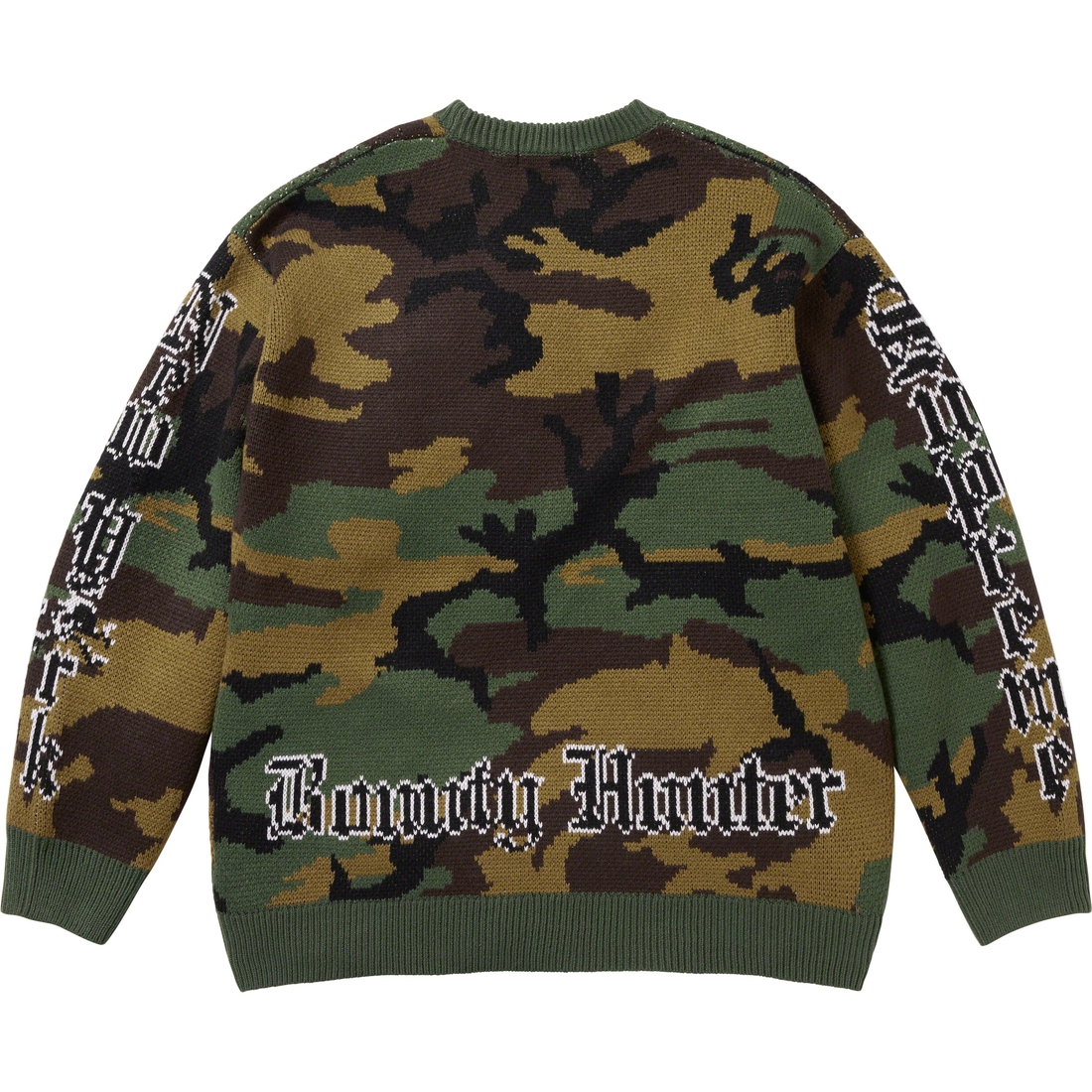 Supreme Supreme Bounty Hunter Sweater (FW23) - Woodland Camo - $168