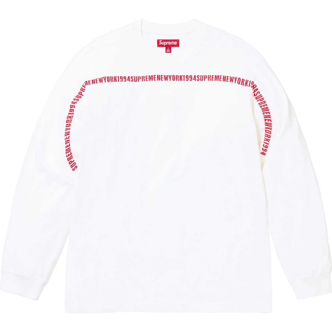 Supreme Intarsia Stripe L S Top (FW24) - White - $98
