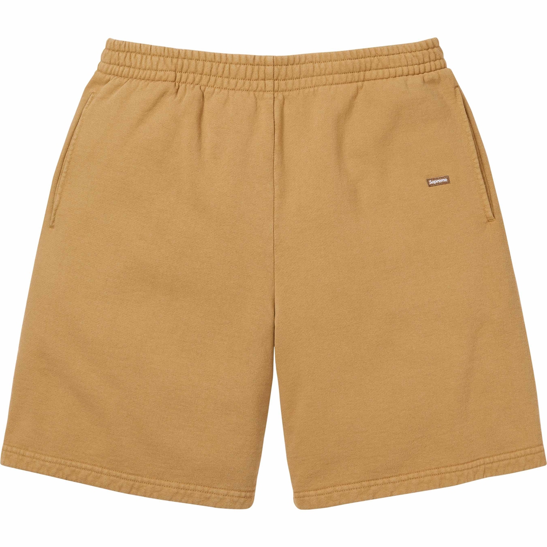 Supreme Overdyed Small Box Sweatshort (SS24) - Sand - $118