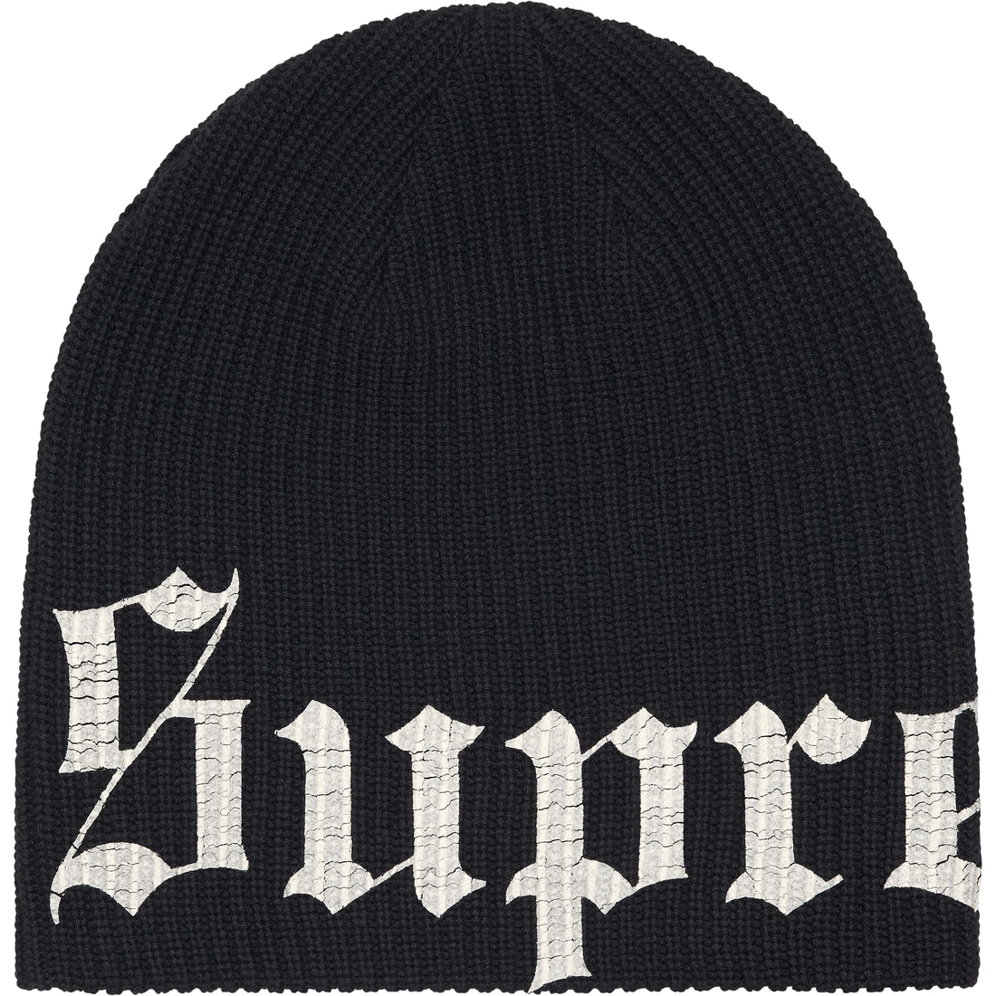 Supreme Old English Printed Beanie (SS25) - Black - $40